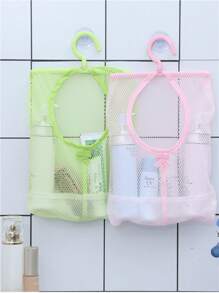 1/2pcs Hanging Mesh Storage Bag, Multi-Functional Clip Organizer Bag, Kitchen/Bathroom Hanging Storage Bag For Drying And Organizing, Kitchen/Bathroom Accessories, Home Organization, Drawer/Wardrobe Organizer Bag, Closet Storage Bag, Quilted Bag, Under Bed Storage Box - Multicolor - View 4