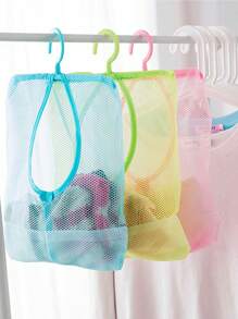 1/2pcs Hanging Mesh Storage Bag, Multi-Functional Clip Organizer Bag, Kitchen/Bathroom Hanging Storage Bag For Drying And Organizing, Kitchen/Bathroom Accessories, Home Organization, Drawer/Wardrobe Organizer Bag, Closet Storage Bag, Quilted Bag, Under Bed Storage Box - Multicolor - View 3