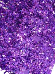 Women Sexy Belly Skirt, Sequined Fringe Miniskirt With Adjustable Waist Straps, Mini Skirt For Dance Performance, Rave Party - Purple - View 2