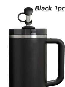 1個/6個裝 矽膠吸管蓋，適用 30oz 和 40oz 杯子，10mm 吸管蓋，可重複使用防塵簡約吸管蓋，杯子配件 - 圓形吸管帽 - 查看 13