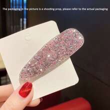 Royal 2 chiếc kẹp tóc trang trí đính đá Rhinestone kẹp tóc kẹp tóc trượt kẹp tóc - Nhiều màu - Xem 2