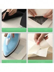 1/2/3cm Wide X 60m White Double-Sided Adhesive Non-Woven Thermal Fusion Fabric Lining, Thin Fusible Bonding Tape For Clothing Accessories, Edge Binder