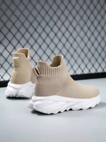 Women's Shoes - Plus Size And Small Size - Gift For Girlfriends, Relatives, And Friends - New Season Design - Lightweight Casual Sports Shoes - Warm And Slimming Look - Khaki - View 5