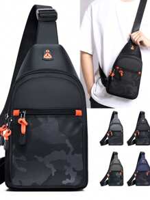 男士背带包，多功能胸包，适合徒步旅行、单肩包、腰包、斜挎包等多种场合，也可用于旅行、健身、骑行、办公等。可作为个性化商务休闲礼物送给爸爸、丈夫、男友，也可作为大学背包或父亲节礼物。 - 均碼 - 查看 9