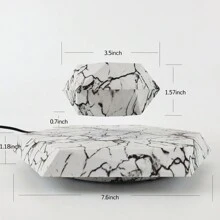 HCNT Magnetic Levitating Plant Pot Floating Flower Pot For Home Decoration - màu đá cẩm thạch - Xem 5