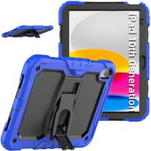 Funda a prueba de golpes y doblado para iPad, de PC duro con bordes de silicona blanda, antiarañazos, antichoques, con soporte oculto en la parte trasera, compatible con Mini6, Mini7, iPad 9.7, Air11/13 M2 2024, Air11/13 M3 2025, Pro11/13 M4 2024, iPad 10.2, iPad 7th, iPad 8th, iPad 9th, Pro 11, Air 4, Air 5, iPad 10th/11th, de 10.9 pulgadas