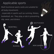 3 Pairs Mesh Sports Terry Socks Anti-Slip Ankle Running Socks Cushioned Athletic Basketball Socks - A - View 8