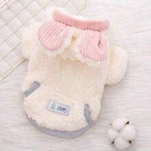 1 Miếng Áo Hoodie thú cưng , Ấm áp Và Nhà thoải mái Chó & Mèo Quần áo , Mùa thu & Mùa Đông , Dày lên , Kích thước nhỏ áo , Mùa Đông Thú cưng - trắng - Xem 6