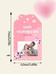 36 piezas Etiquetas personalizadas para regalos con tema del Día de San Valentín, etiquetas de regalo personalizables con texto, etiquetas colgantes DIY para el Día de San Valentín, decoraciones de etiquetas de papel para regalos, decoraciones colgantes para cajas de regalo, accesorios para regalos de bodas y cumpleaños, adecuado para embalaje de regalos, bodas, ocasiones festivas, embalaje de regalos de amor para el Día de San Valentín, decoraciones colgantes para embalaje de repostería