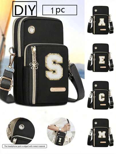 1pc Sports Wallet/Phone/Handbag/Backpack/Coin Purse/Keychain/Long Wallet/Shoulder Bag/Adjustable Strap Crossbody Bag