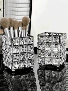 1 Peça Suporte de Pincel de Maquiagem de Cristal, Copo de Armazenamento de Cosméticos, Organizador de Lápis de Sobrancelha, Acessório de Decoração de Penteadeira de Maquiagem, Suporte de Pincel de Maquiagem de Cristal de Luxo, Balde de Armazenamento de Pincel de Ferramenta de Manicure, Bolsa Organizadora de Maquiagem, Decoração de Quarto, Bolsas, Bolsa de Maquiagem, Penteadeira, Viagem, Bolsa de Maquiagem, Essenciais de Viagem, Organizador, Armazenamento, Essenciais de Viagem, Organizador de Maquiagem, Bolsas de Maquiagem, Organizador de Maquiagem, Organizador, Bolsa de Toucador, Organizador de Mesa, Bolsa de Cosméticos, Bolsa de Maquiagem, Organizador de Maquiagem, Acessórios de Penteadeira, Bolsa de Maquiagem, Bolsas de Maquiagem, Caixa de Joias, Bolsa, Suporte de Pincel de Maquiagem, Suporte de Pincel, Organizador de Perfume, Bolsa, Presentes para Mulheres, Presentes de Natal, Ideias de Presente para Mulheres - Multicolorido - Visão 3