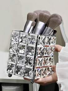 1 Peça Suporte de Pincel de Maquiagem de Cristal, Copo de Armazenamento de Cosméticos, Organizador de Lápis de Sobrancelha, Acessório de Decoração de Penteadeira de Maquiagem, Suporte de Pincel de Maquiagem de Cristal de Luxo, Balde de Armazenamento de Pincel de Ferramenta de Manicure, Bolsa Organizadora de Maquiagem, Decoração de Quarto, Bolsas, Bolsa de Maquiagem, Penteadeira, Viagem, Bolsa de Maquiagem, Essenciais de Viagem, Organizador, Armazenamento, Essenciais de Viagem, Organizador de Maquiagem, Bolsas de Maquiagem, Organizador de Maquiagem, Organizador, Bolsa de Toucador, Organizador de Mesa, Bolsa de Cosméticos, Bolsa de Maquiagem, Organizador de Maquiagem, Acessórios de Penteadeira, Bolsa de Maquiagem, Bolsas de Maquiagem, Caixa de Joias, Bolsa, Suporte de Pincel de Maquiagem, Suporte de Pincel, Organizador de Perfume, Bolsa, Presentes para Mulheres, Presentes de Natal, Ideias de Presente para Mulheres - Multicolorido - Visão 4