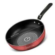 Frigideira antiaderente de 24 cm, dupla face (com/sem tampa), adequada para fritar, cozinhar e fazer panquecas, compatível com fogão de indução e fogão a gás