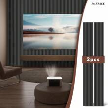 DALTACK DALTACK High-Density Sound-Absorbing Wood Wall Panel (92.5 'x 11.8' -2-Piece Set) - Reduces Noise, Improves And Enhances Spatial Sound Quality,  Home Theater Wall Panel Or Wall Decoration