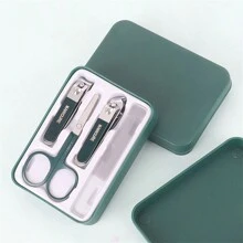 1 Bộ kềm cắt móng tay bằng thép không gỉ cao cấp cầm tay, kềm cắt móng tay thẳng và cong, dụng cụ chăm sóc móng tay, 4 món/bộ - Nhiều màu - Xem 9