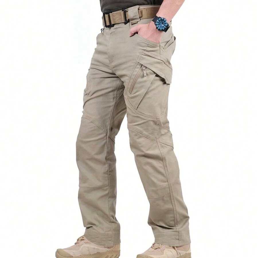 Ultra-Durable Waterproof Cargo Pants - Exceptional Hiking Pants With Sweatproof, Wear-Resistant, And Versatile Style - Packed With Multiple Pockets For Outdoor Enthusiasts And Adventurers - Khaki - View 1
