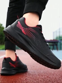 Men's Lace-Up Low-Top Casual Sneakers, Fashionable Versatile Athleisure Sports Shoes For All Seasons
