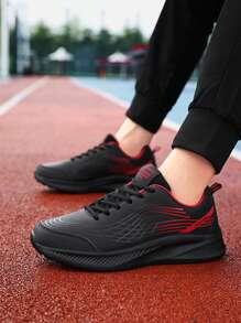 Men's Lace-Up Low-Top Casual Sneakers, Fashionable Versatile Athleisure Sports Shoes For All Seasons