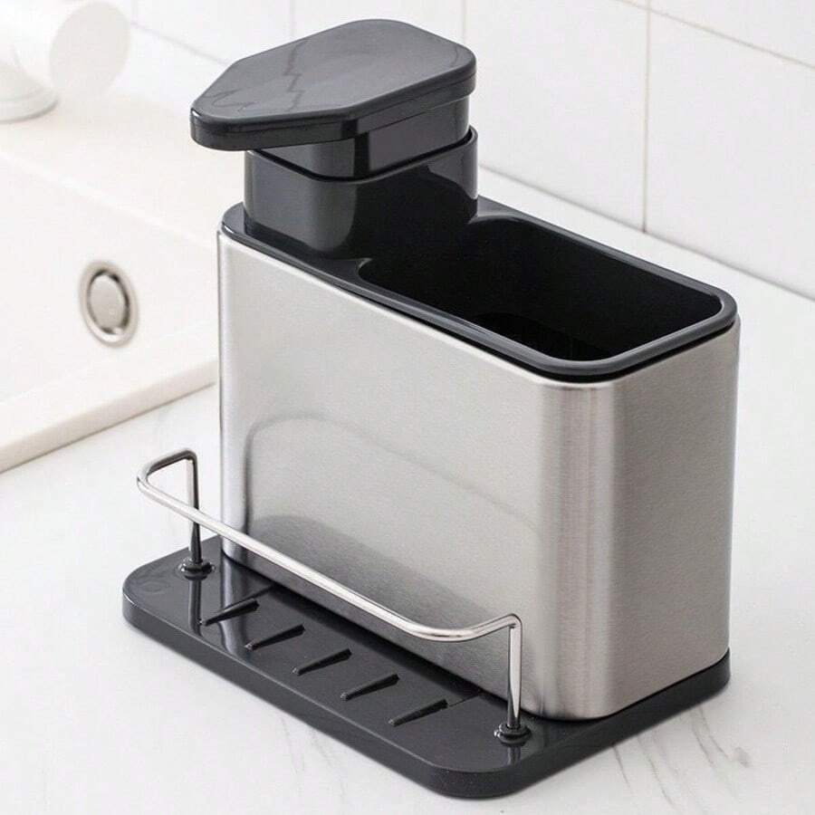 Kitchen Dish Storage Stainless Steel Soap Dispenser - 淺灰色 - 查看 1