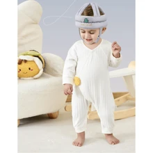 1pcBaby Learning To Walk Anti-Fall Helmet Baby Learning To Walk Anti-Fall Device Children Anti-Bump Head Protection Breathable