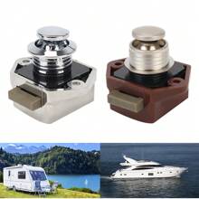 RV Caravan Boat Drawer Latch Button Locks Diameter 20mm Camper Car Push Lock - one-size - View 7