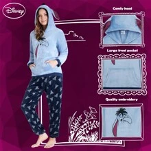 Disney Pyjama Fluffy Fleece Stitch Minnie Gift - Blue - View 3