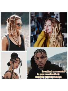 280pcs Silvery Metal Hair Braiding Rings & Cuffs Set - Hip-Hop Punk Style Hollow-Out Dreadlock Beads For Women And Girls, DIY Braid Jewelry Accessories, Solid Color Hair Clips For Stylish Updos And Braids Valentines, School Stuff