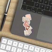 3-Zoll-Vinyl-Aufkleber mit fallenden Büchern, verspieltes und literarisches Design, perfekt für Buchliebhaber und Leser, fantasievolle und fröhliche Kunst, ideal für Laptops, Wasserflaschen, Handyhüllen, Notizbücher und vieles mehr, wasserfest und langanhaltend, leicht anzubringen, hochwertige Hochglanzoberfläche, UV-geschützt, kratzfest, ideal zur Personalisierung und als Geschenk, Bücherwurm-Aufkleber, Geschenk für Leseliebhaber, limitierte Auflage, Muss-haben für Aufkleber-Sammler