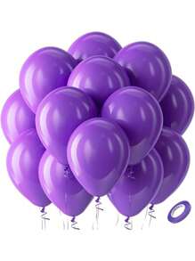 5-18 Inch Balloons In Red, Black, White, Blue, Pink, Green, Purple And Other Colors, Suitable For Birthday Party, Wedding, Anniversary, Valentine's Day, Baby Shower, Bachelorette Party And Other Celebrations And Party Decorations, Photo Props - Multicolor - View 100