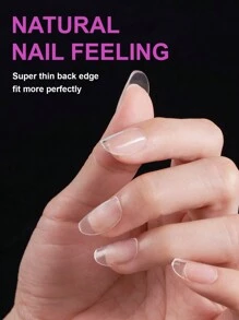 550 stuks/doos Transparante Ultra- Stiletto/Cofiin/Vierkante/Amandel/Ovale Nageltips Kunstnageltips Voor Nail Art Supplies