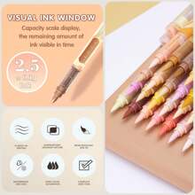 72 couleurs stylos de peinture acrylique, marqueurs de peinture acrylique à pointe douce de brosse, marqueurs acryliques imperméables et à séchage rapide pour canevas, peinture sur rocher, bois, pierre, verre, céramique, peinture sur tissu, artisanat DIY, rentrée scolaire