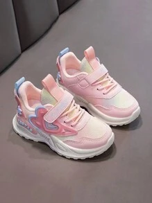2024 Autumn/Winter Christmas New Girls Soft Bottom Non-Slip Running Shoes, Fashion Casual Heart-Shaped Mesh Sneakers