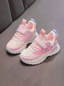 2024 Autumn/Winter Christmas New Girls Soft Bottom Non-Slip Running Shoes, Fashion Casual Heart-Shaped Mesh Sneakers