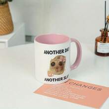 1pc Large Capacity Ceramic Mug, Daily Coffee/Tea Cup, Office Water Cup, Summer Iced Soda/Juice Cup Back To School