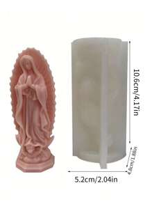 1 件蜡烛香气硅胶模具，人体形状，用于 DIY 石膏装饰、水泥和树脂工艺。2 件更优惠。 - 白色 - 查看 2