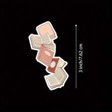 3-Zoll-Vinyl-Aufkleber mit fallenden Büchern, verspieltes und literarisches Design, perfekt für Buchliebhaber und Leser, fantasievolle und fröhliche Kunst, ideal für Laptops, Wasserflaschen, Handyhüllen, Notizbücher und vieles mehr, wasserfest und langanhaltend, leicht anzubringen, hochwertige Hochglanzoberfläche, UV-geschützt, kratzfest, ideal zur Personalisierung und als Geschenk, Bücherwurm-Aufkleber, Geschenk für Leseliebhaber, limitierte Auflage, Muss-haben für Aufkleber-Sammler