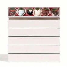 10/20/50 Pcs 12* 2.2 * 2Inch Elegant Clear Bakery Boxes Chocolate Boxes Truffle Boxes White With Full Window Drawer Boxes Pretzel Boxes Wedding Favors Party Boxes - 30*5.7*5cm/12*2.2*2inch - View 6