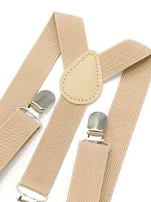 Luobobeibei 3pcs/Set Kids Casual Retro Style Suspenders And Bow Tie And Necktie Set, Comfortable & High-Elasticity, Suitable For Back To School, Hoilday Gift, Daily Wear And Party Outfit