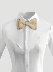 Luobobeibei 3pcs/Set Kids Casual Retro Style Suspenders And Bow Tie And Necktie Set, Comfortable & High-Elasticity, Suitable For Back To School, Hoilday Gift, Daily Wear And Party Outfit