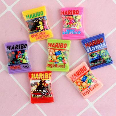 1/10/30pcs Mini Realistic Potato Chip Bag Charms, Assorted Popular DIY Jewelry Accessories, Creative Earrings & Pendants, Resin Material, No Electroplating, Food Themed Crafts, Suitable For Beading And Jewelry Making, Camouflage ABS Plastic (ABS Resin), DIY Crafts, All Seasons