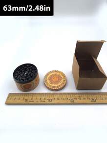 BROS 2.5"/1.57" Creative Cartoon Grinder - Multi-Layer Alloy Grinding Tool - Compact Household Essential - Mini Crusher - Multicolor - View 9