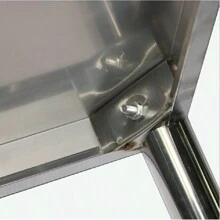 Table de Travail Inox Pour cuisine professionnelle Plan De Travail Cuisine En 2 Etage 61 x 61 x 90 cm