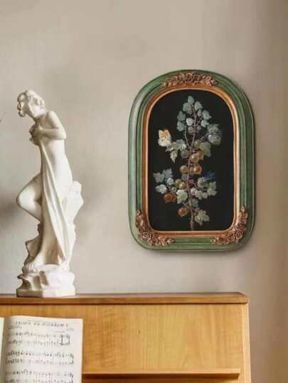 1件复古欧式树脂雕刻装饰相框，经典复古家居装饰礼品，生日/毕业礼物