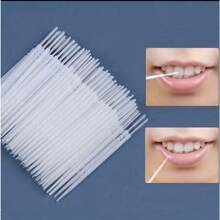 100pcs Plastic Toothpick Bags, Double-Ended Fish Bone, Disposable Individual Packing, Suitable For Home And Hotel, Portable