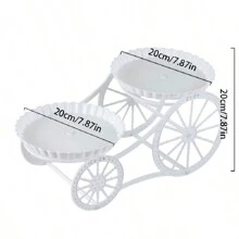 1 pieza Plato de frutas/aperitivos Soporte para exhibición de mesa de postres para fiesta de cumpleaños, mesa de café en la sala de estar, bandeja de frutas secas y caramelos para el hogar