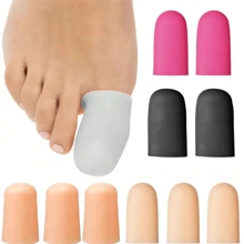 Silicone Shoe Toe Anti-Friction Breathable Toe Protectors-Seamless Soft Covers For Toes - Breathable, Ergonomic Design - Multicolor - View 4