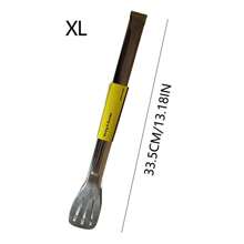 1入組裝不銹鋼燒烤鉗食物夾適用於廚房 - 銀色 - 查看 17