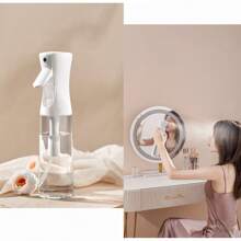 6 件/1 件连续发用植物喷雾瓶细空小雾喷雾瓶喷雾器水酒精清洁喷雾瓶适用于卷发造型产品、植物（黑色） - 彩色 - 查看 5