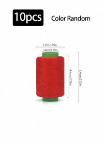 10 Rolls Mixed Color Sewing Thread, DIY Sewing Thread For Sewing Clothes, Hand Embroidery And Machine Sewing Compatible - 10 Rolls Of Colored Thread - View 2