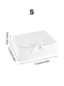 10件装,一体式翻盖礼盒,含蝴蝶结丝带,大号10.6X8X3.2英寸礼盒 - 牛皮纸盒,适用于婚礼、结婚纪念日、纪念礼品盒、礼品包装、生日、情人节、圣诞节感恩节、派对和母亲节。(烘焙包装盒、糖果包装盒)情人节 - 彩色 - 查看 26